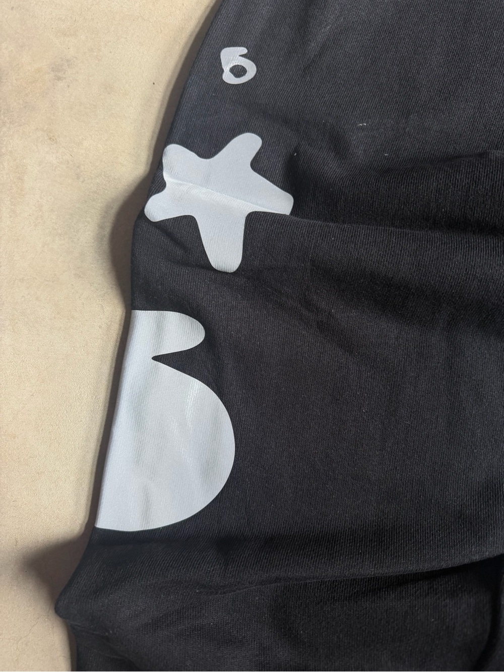 Black Beluga Reflective Print Sp5der Sweatpants - Picture 2 of 5